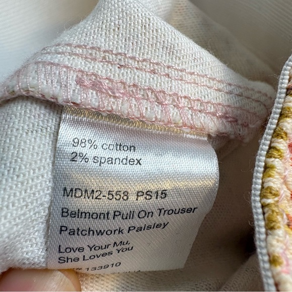 New Show Me Your Mumu Belmont Patchwork Paisley Pull On Trouser Women's S - Picture 11 of 11